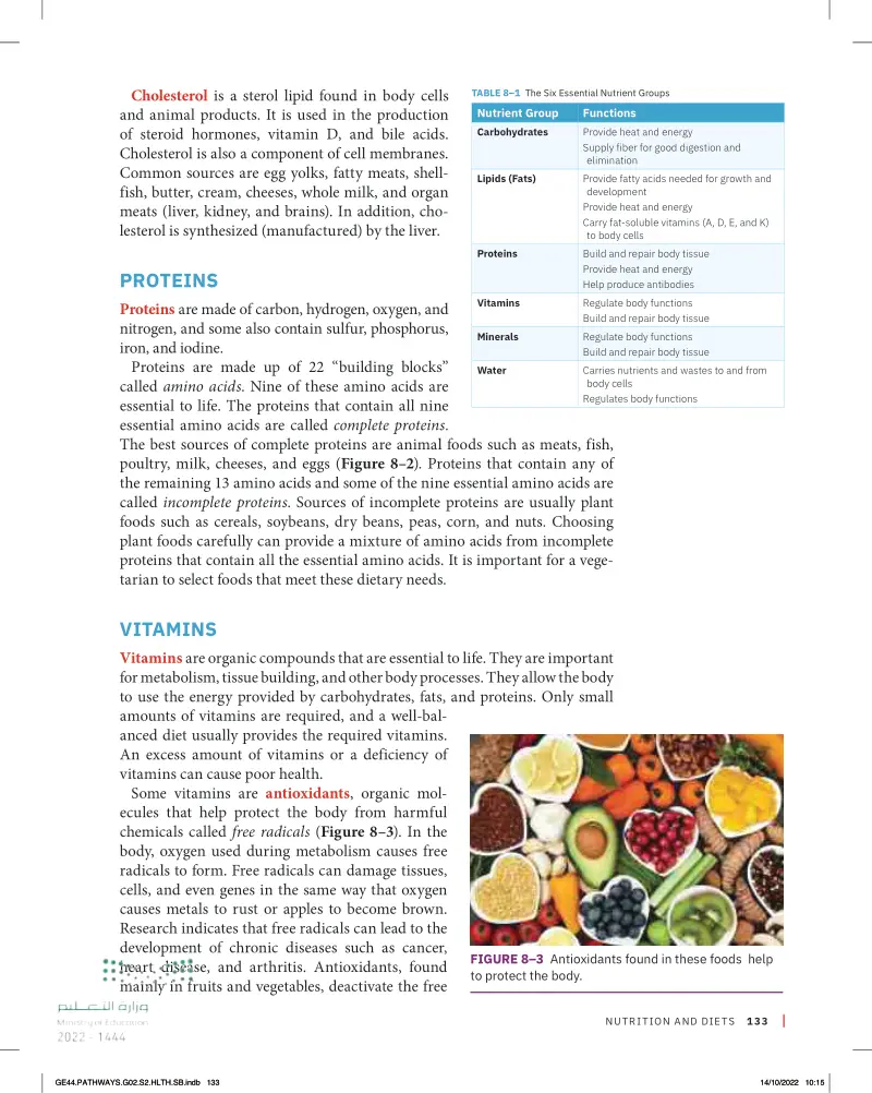 NUTRITION AND DIETS