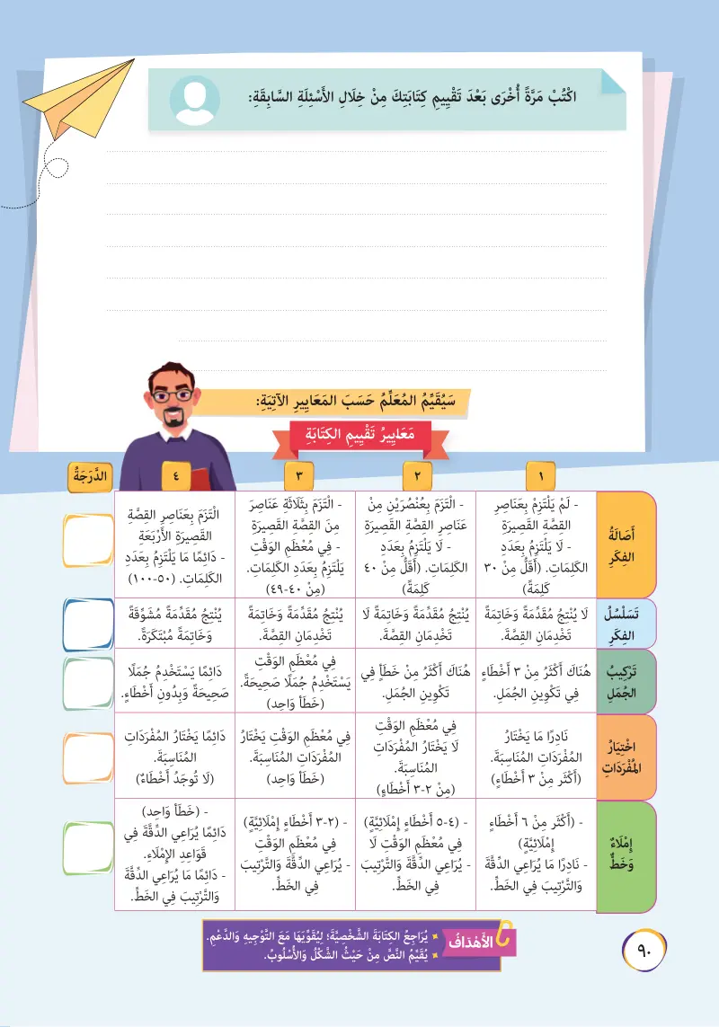 كتابة تعبير حدث بقصة قصيرة