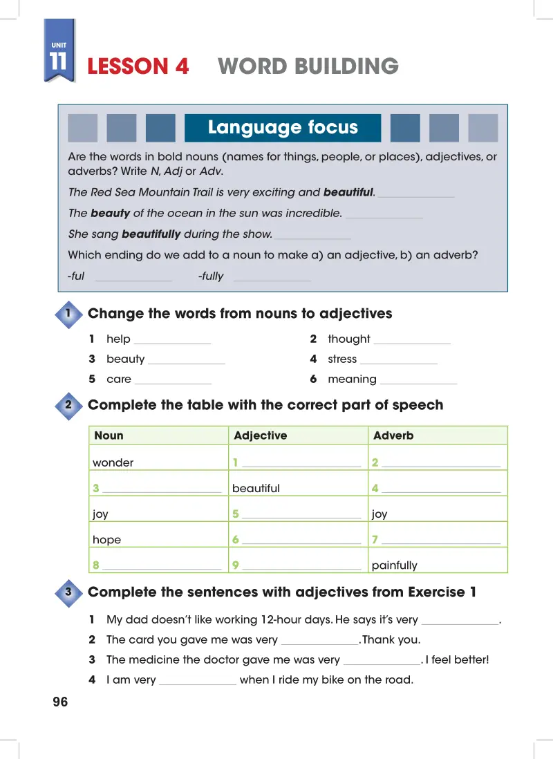 LESSON 4: WORD BUILDING