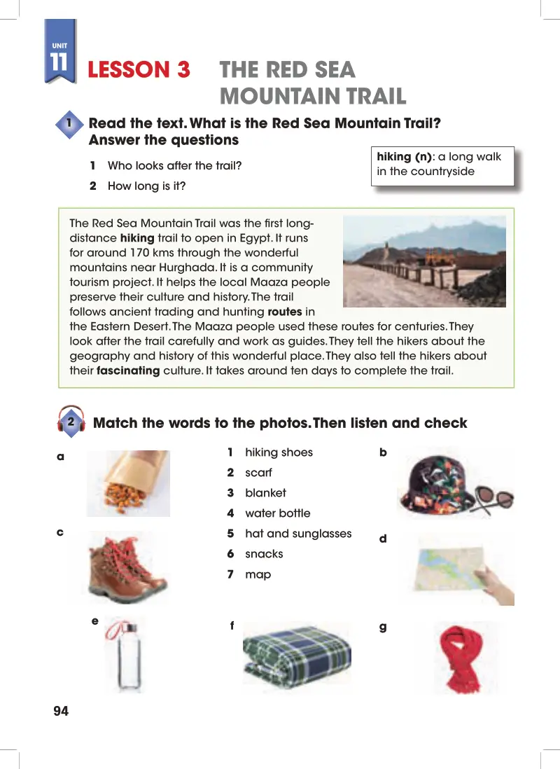 LESSON 3: THE RED SEA MOUNTAIN TRAIL