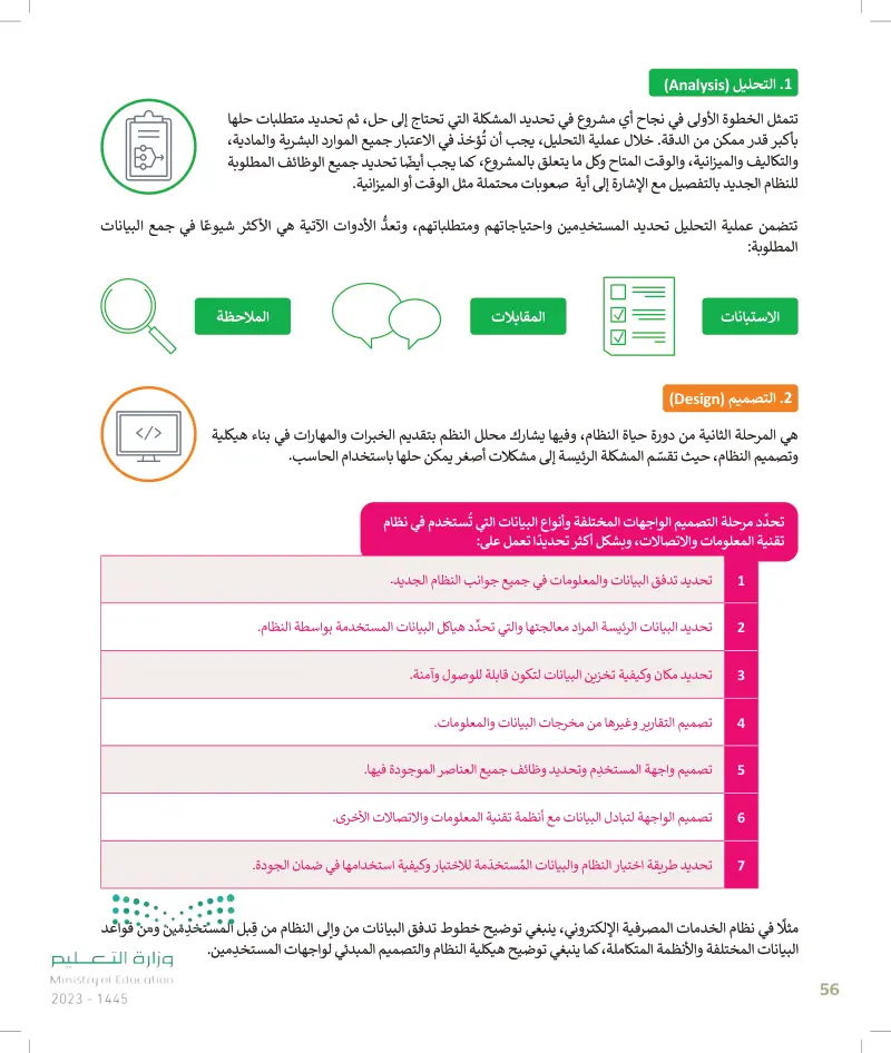 دورة حياة النظام التصميم عين 2024 دورة حياة النظام التقنية