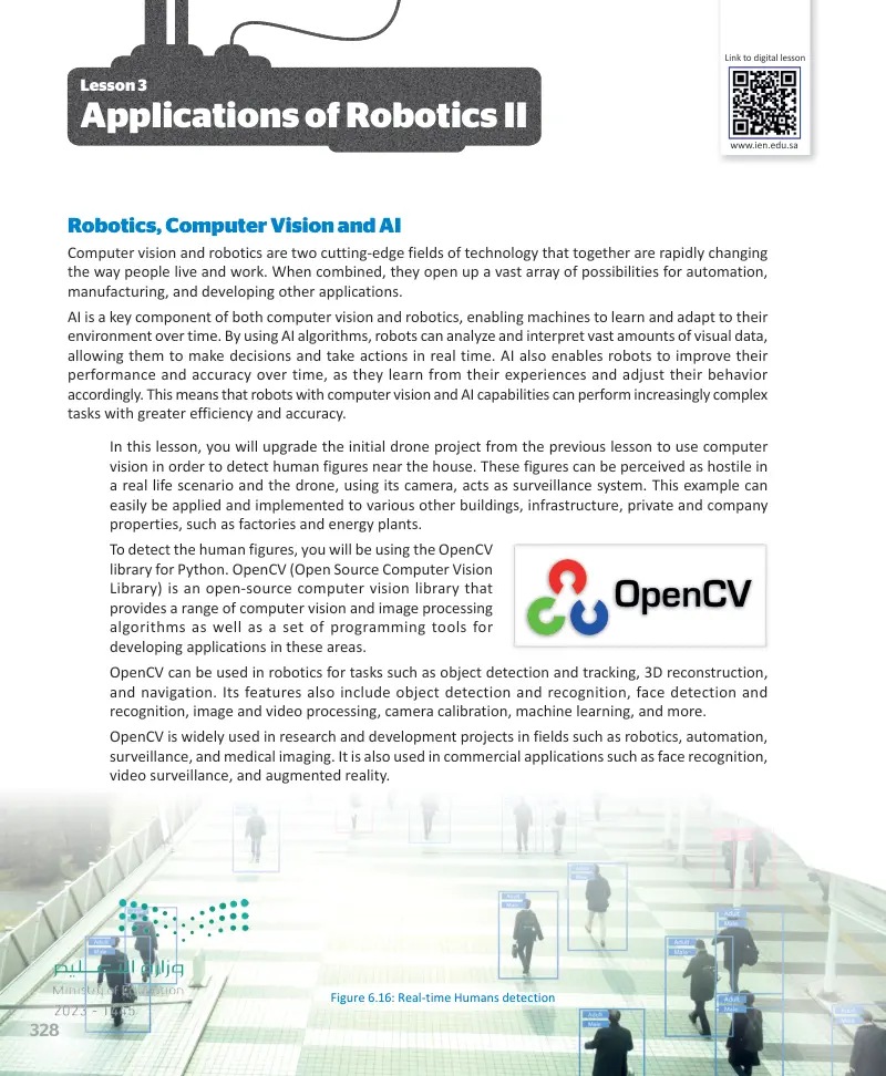 Lesson 3 Applications of Robotics II