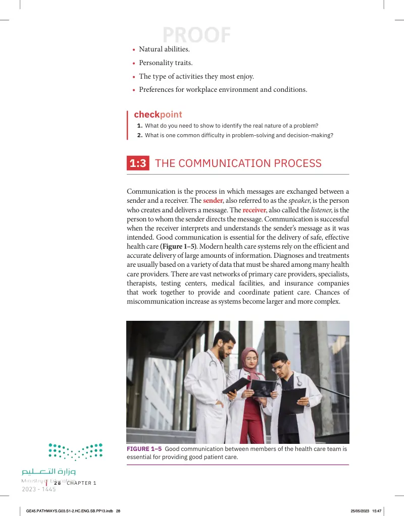 QUALITY AND COMMUNICATION IN HEALTH CARE