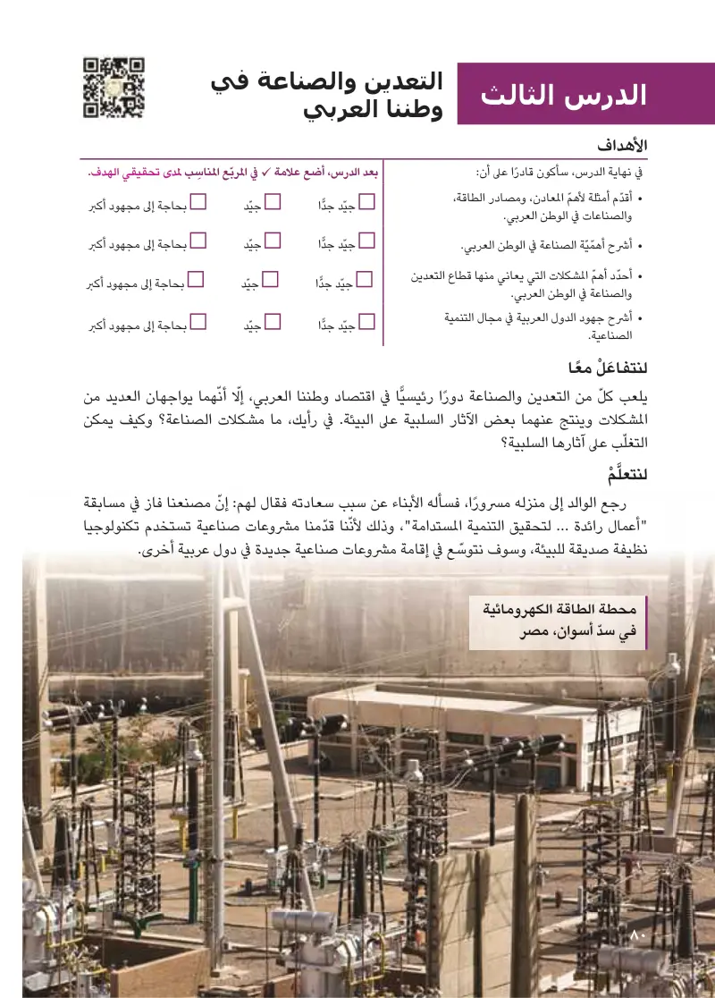 الدرس الثالث: التعدين والصناعة في وطننا العربي
