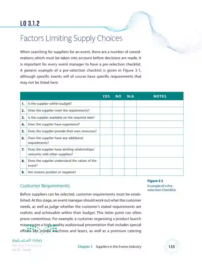 3.1 Factors to Consider When Choosing Suppliers