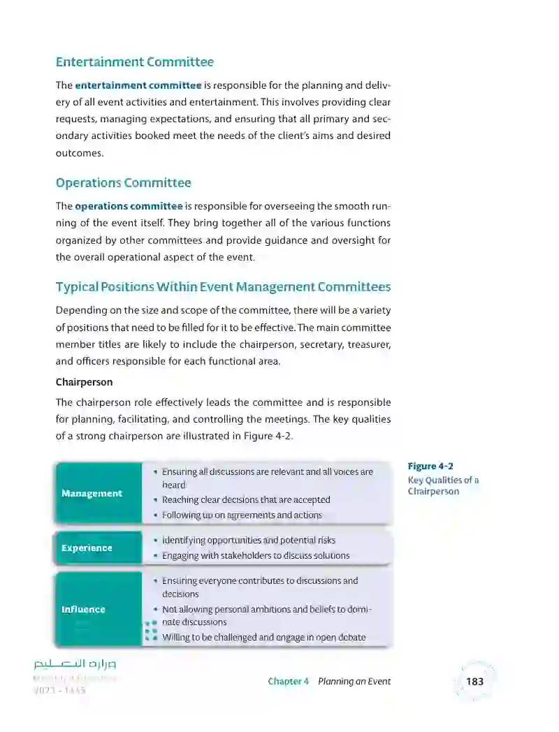 4.1 Establishing an Event Management Committee