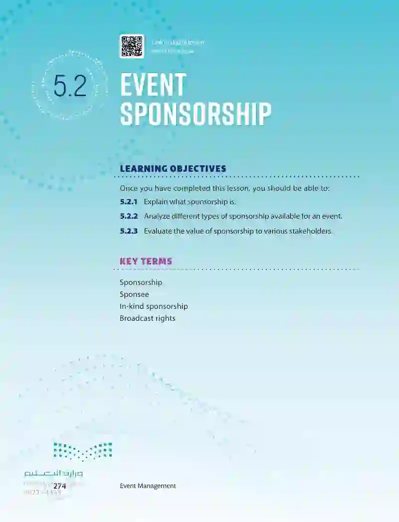 5.2 Event Sponsorship