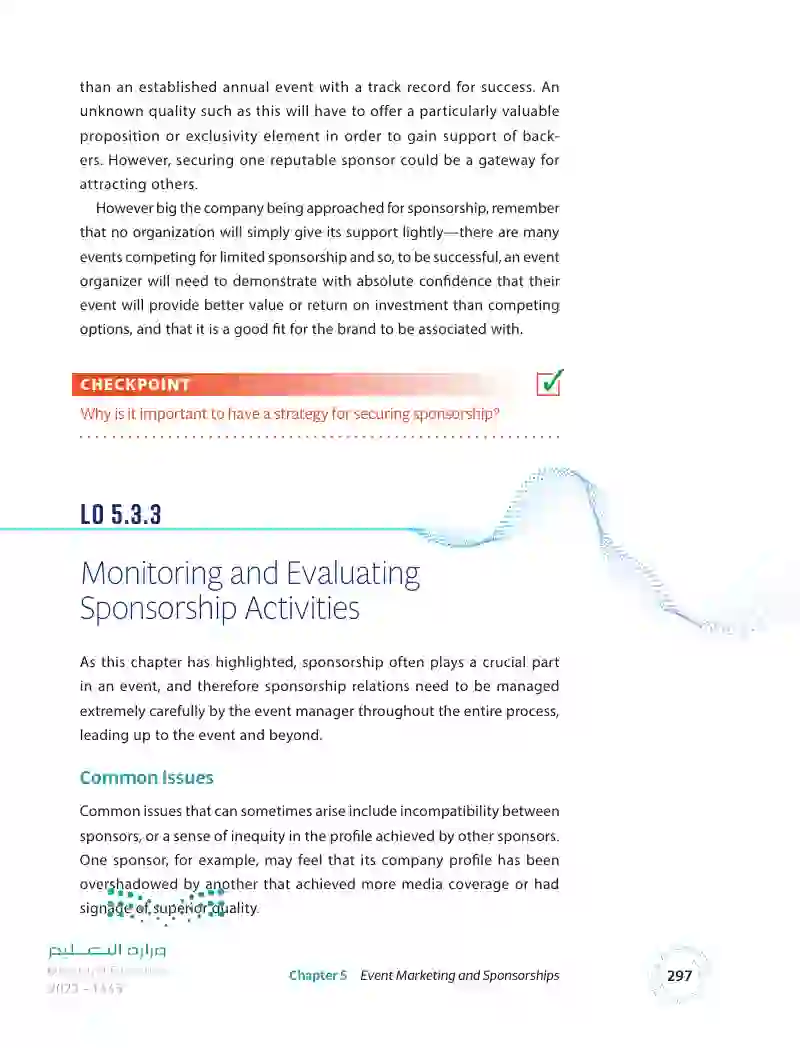 5.3 Securing, Managing, and Evaluating Sponsorship