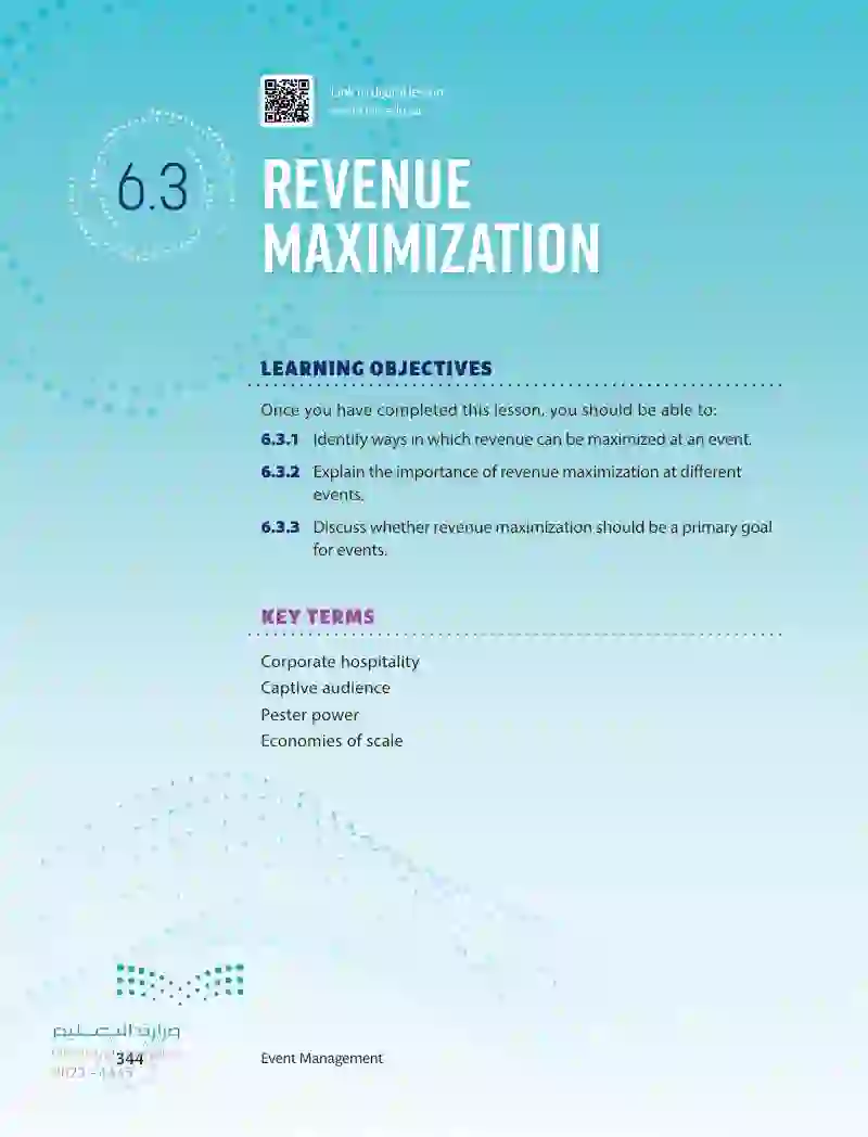 6.3 Revenue Maximization