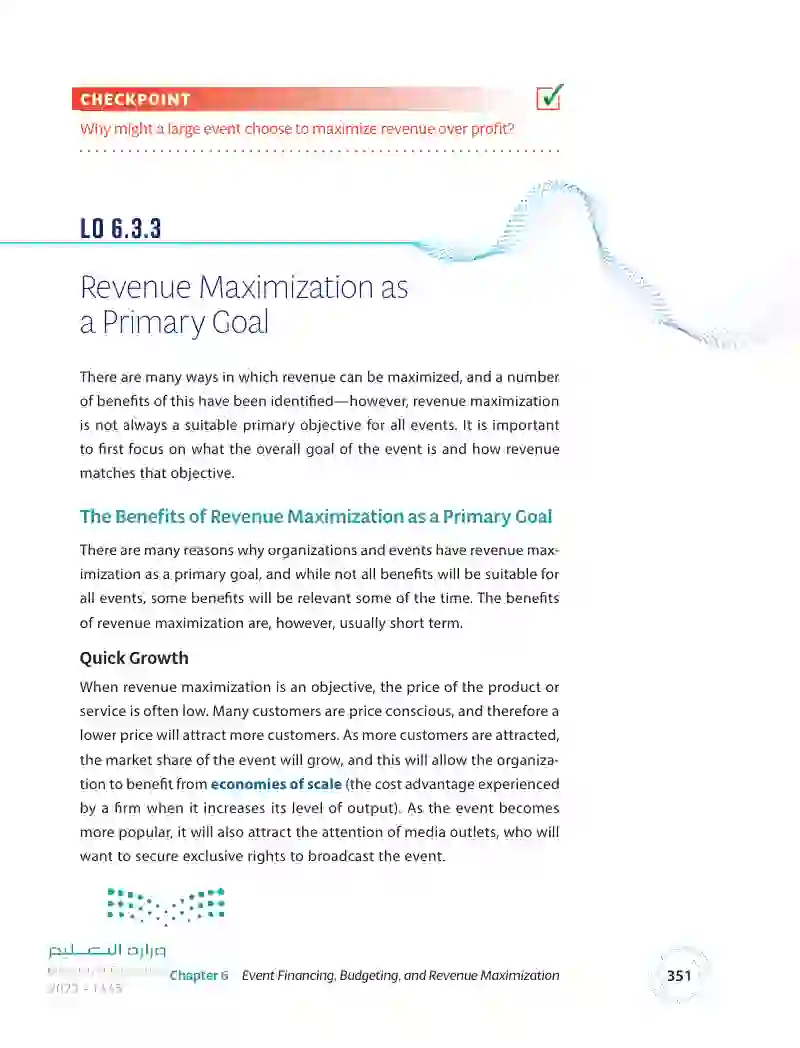 6.3 Revenue Maximization