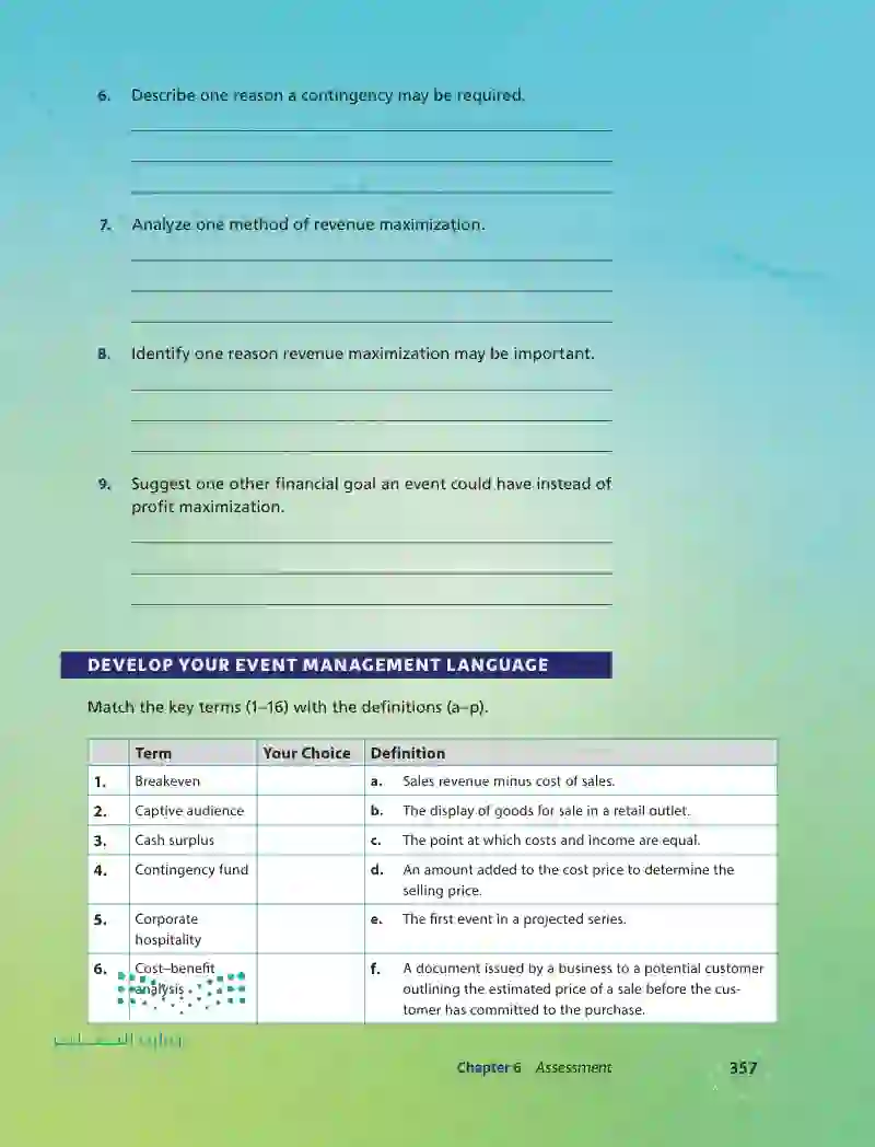 Chapter 6 Assessment