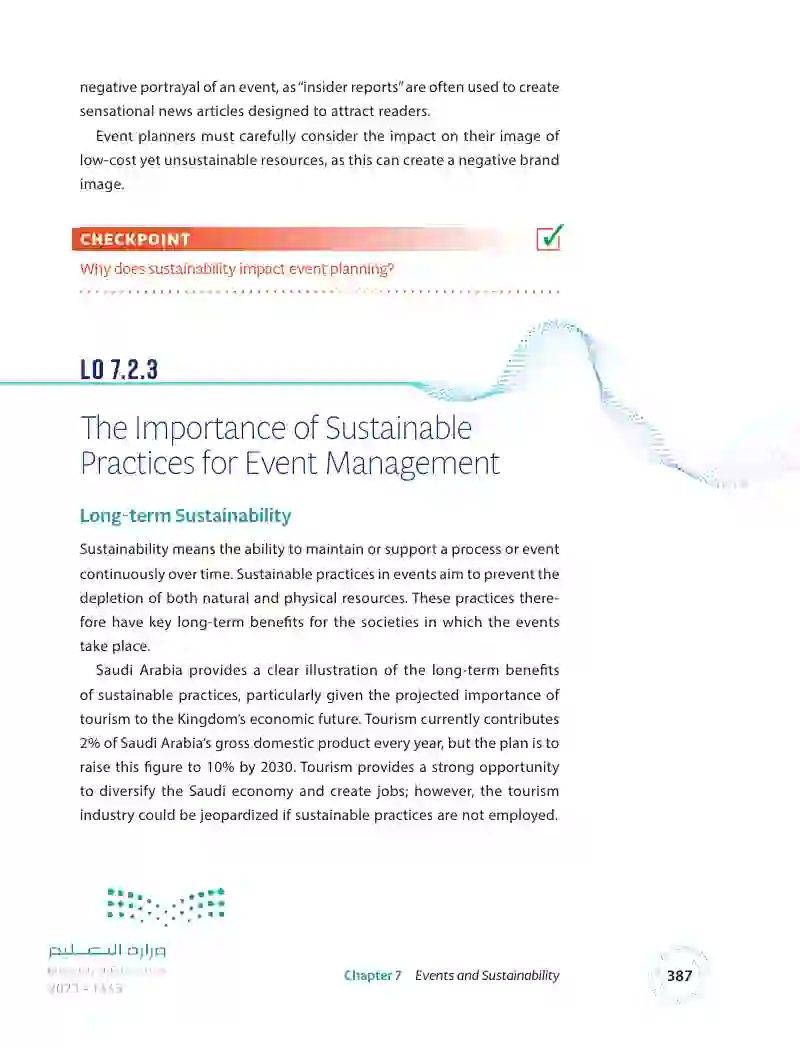 7.2 The Influence of Sustainability on Event Operations and Planning