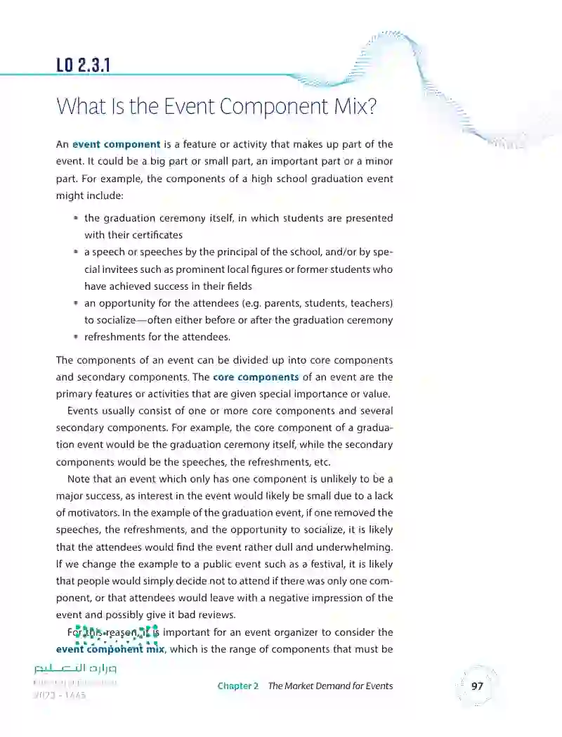 2.3 The Event Component Mix