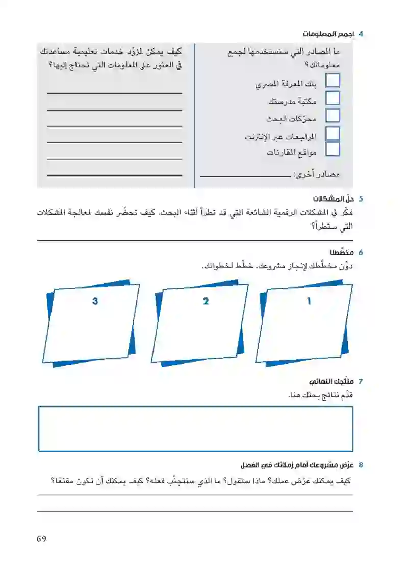 مشروع الفصل الدراسي الثاني