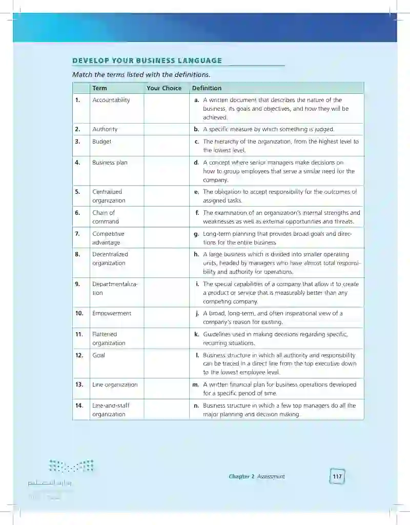 Chapter 2 Assessment