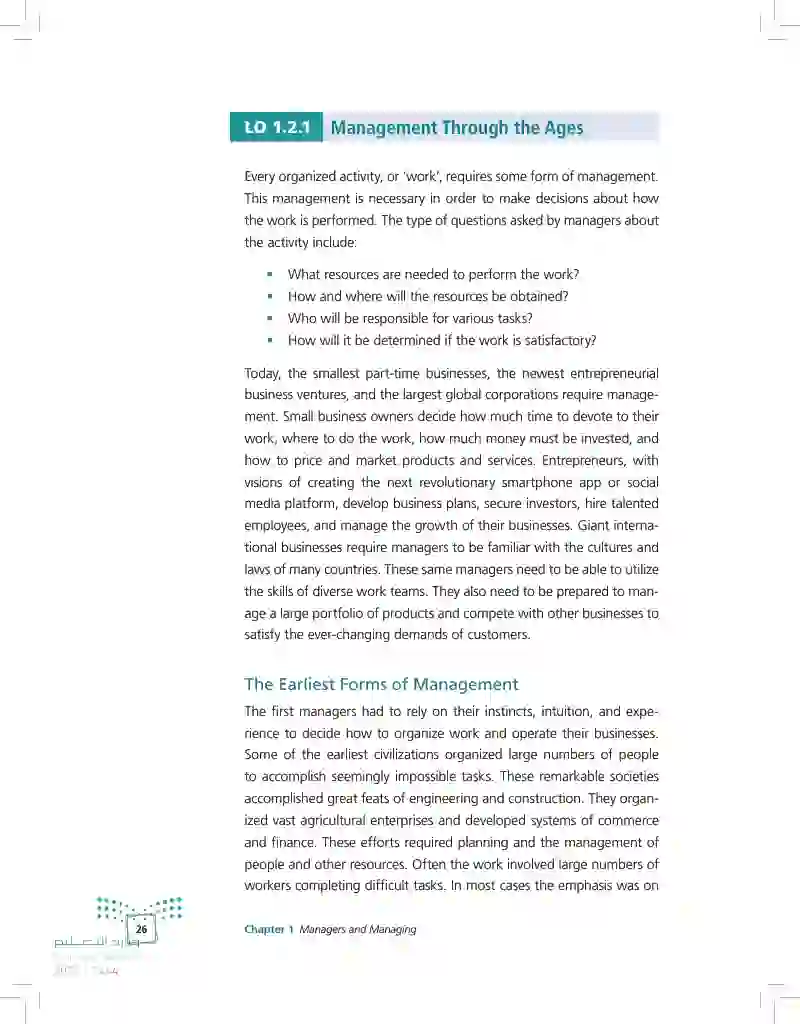 1.2 The Historical Development of Management