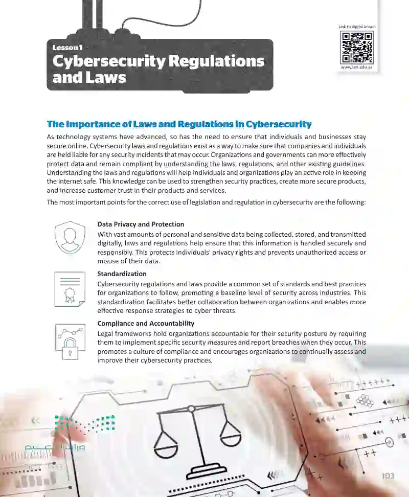 Lesson 1 Cybersecurity Regulations and Laws