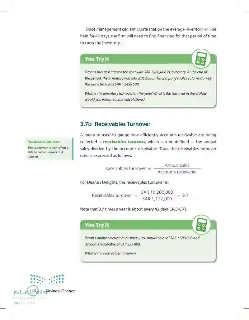 3.7 Activity Ratios