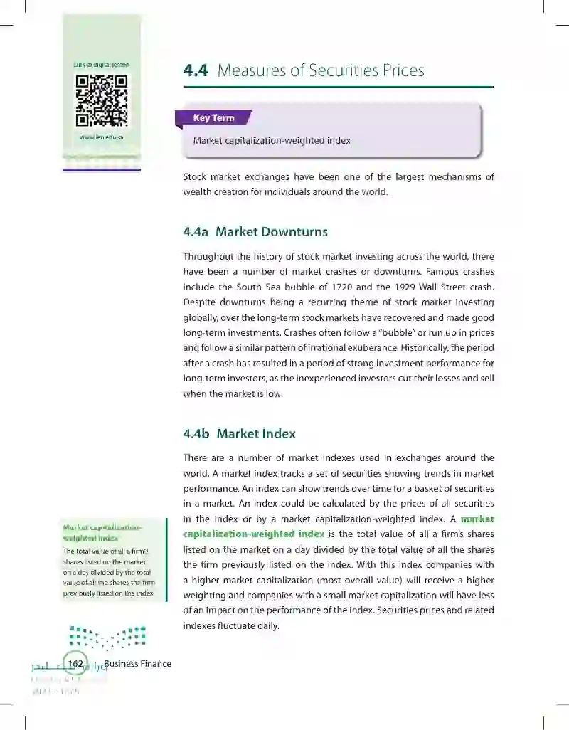 4.4 Measures of Securities Prices