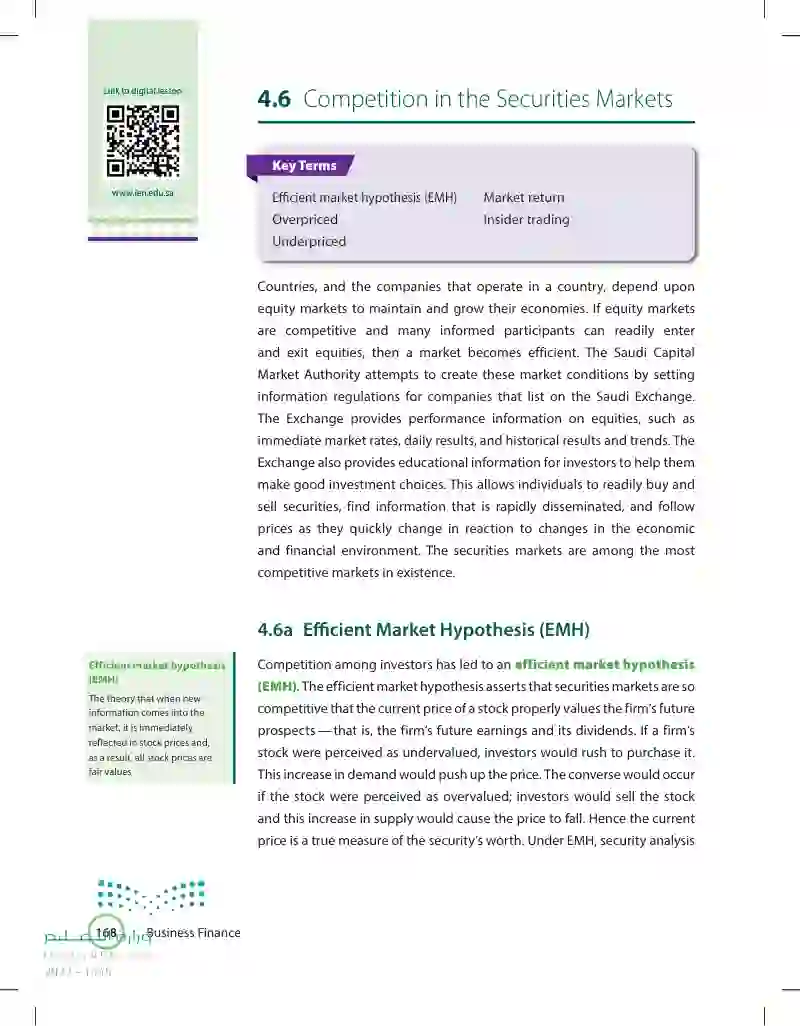 4.6 Competition in the Securities Markets