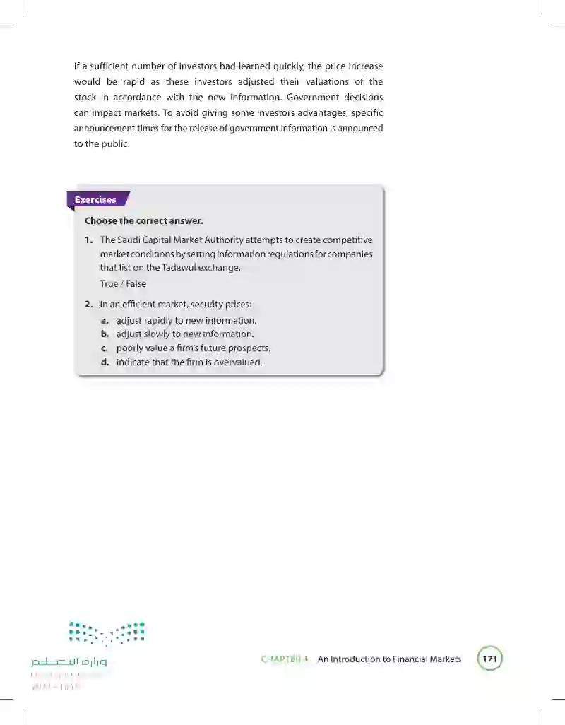 4.6 Competition in the Securities Markets