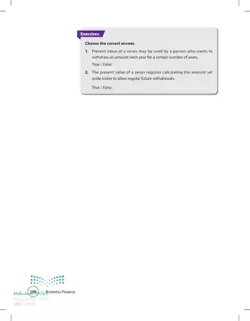 5.5 The Present Value of a Series of Amounts (Annuity)