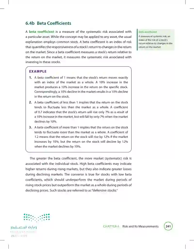 6.4 Risk Measurements