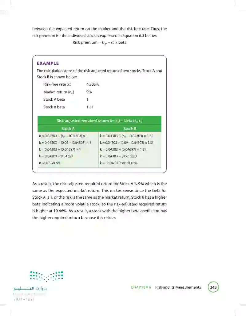 6.4 Risk Measurements