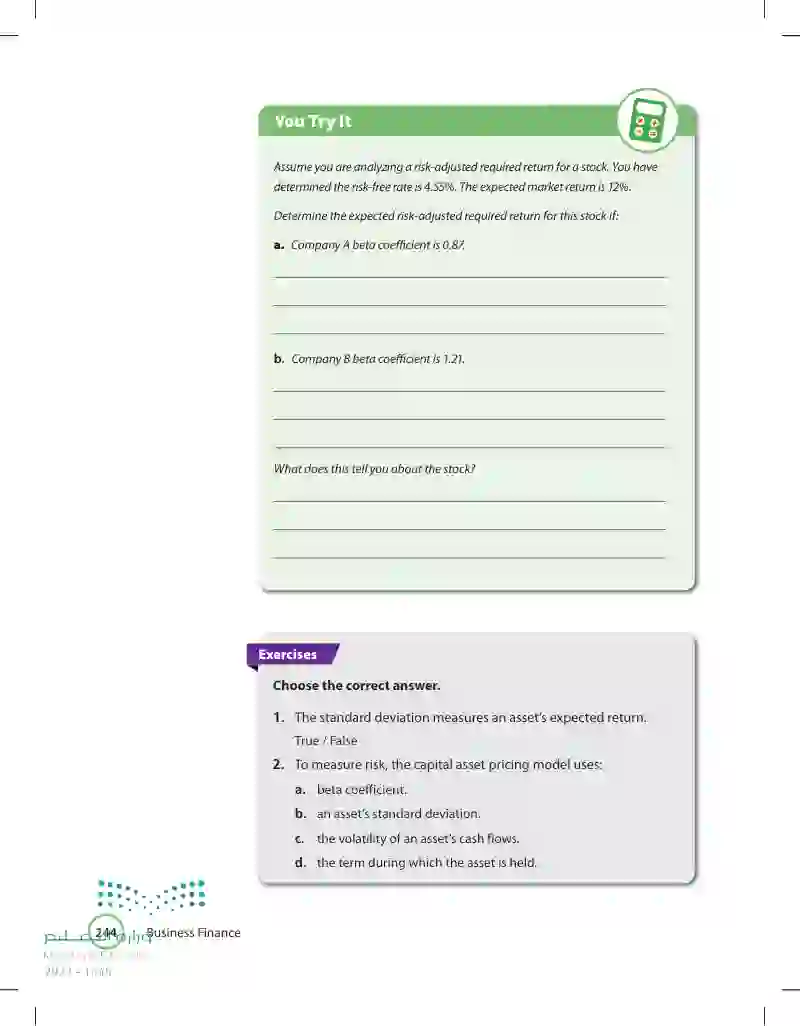 6.4 Risk Measurements