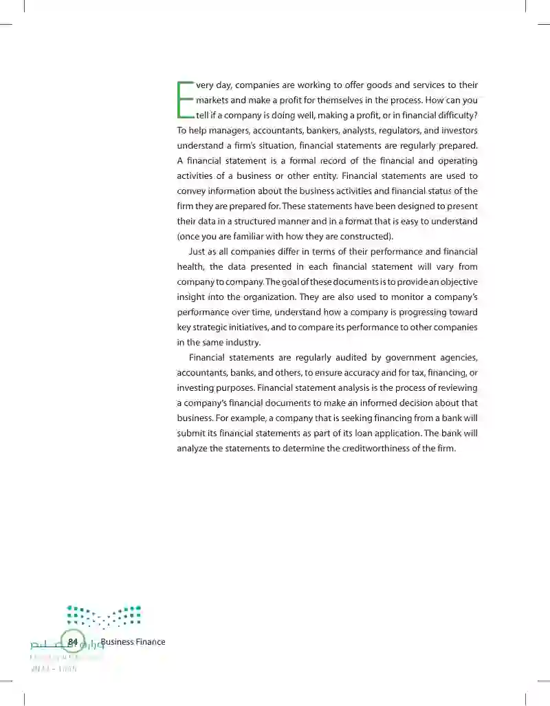 Analysis of Financial Statements