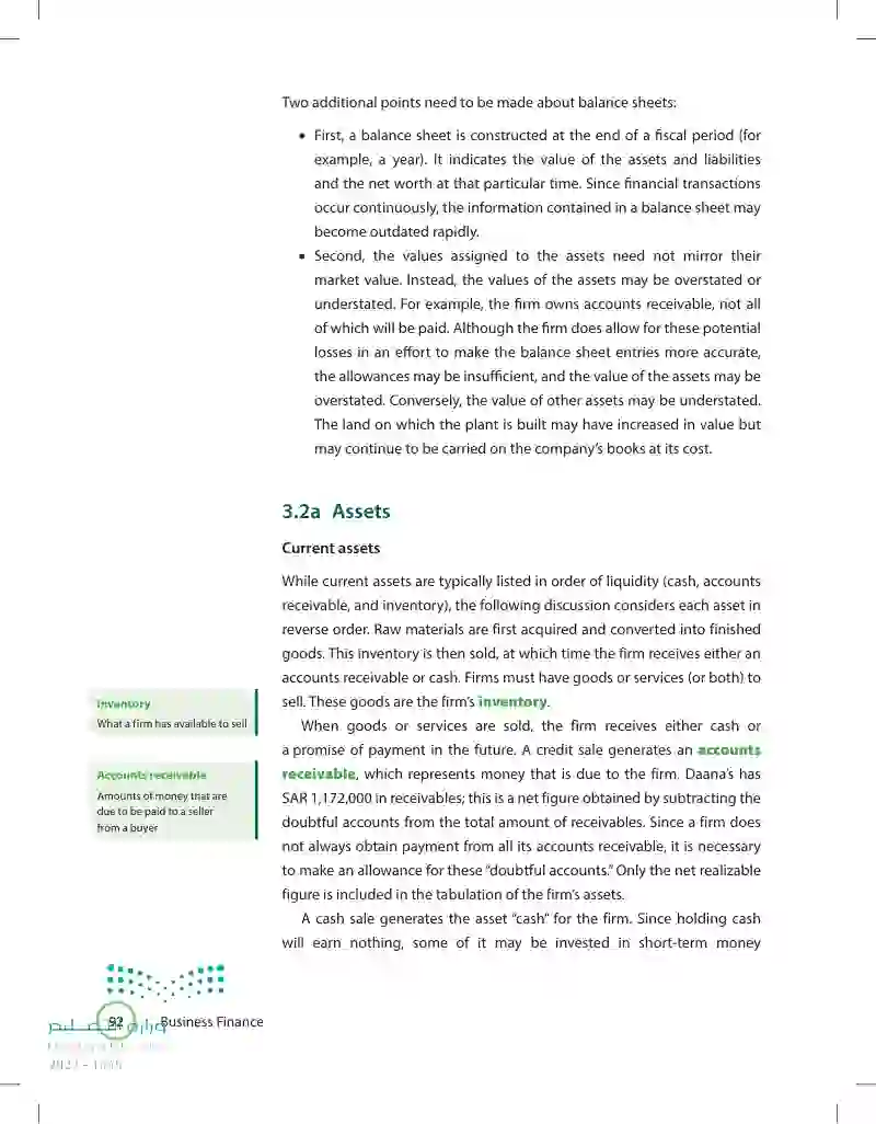 3.2 The Balance Sheet