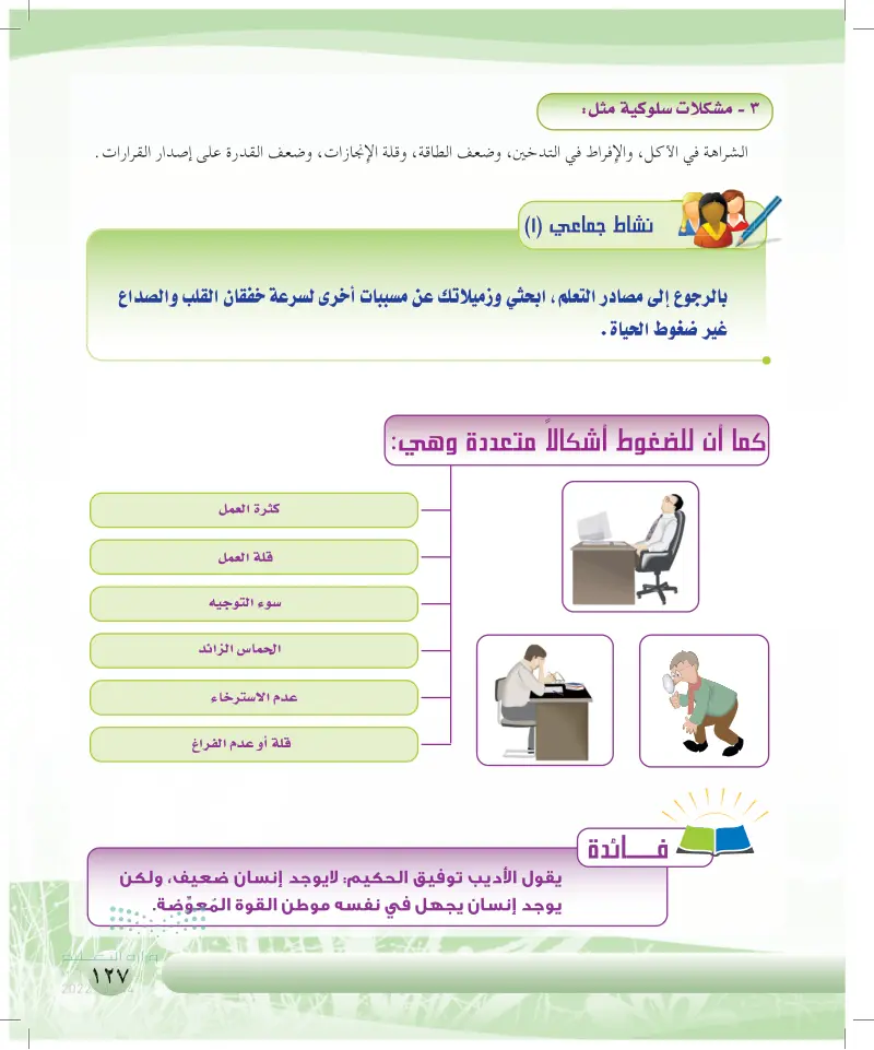 الضغوط ومظاهرها