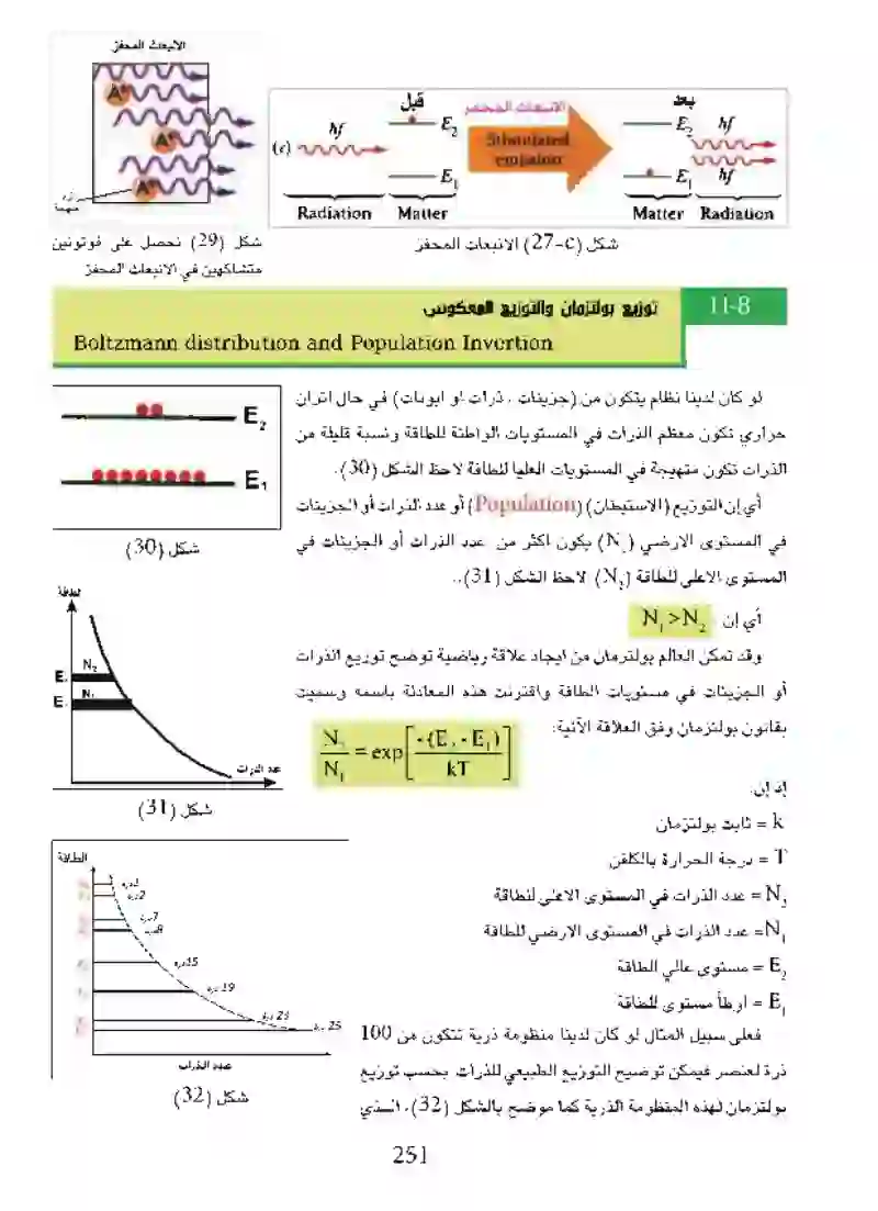 8-11 توزيع بولنترمان والتوزيع المعكوس