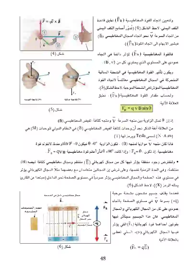 2-2 تأثير كل من المجالين الكهربائي والمغناطيسي