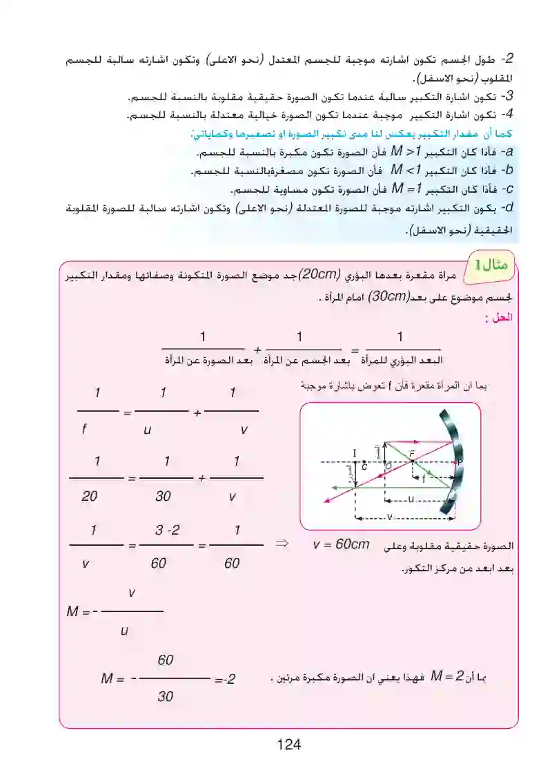 7-8: قانون التكبير في المرايا