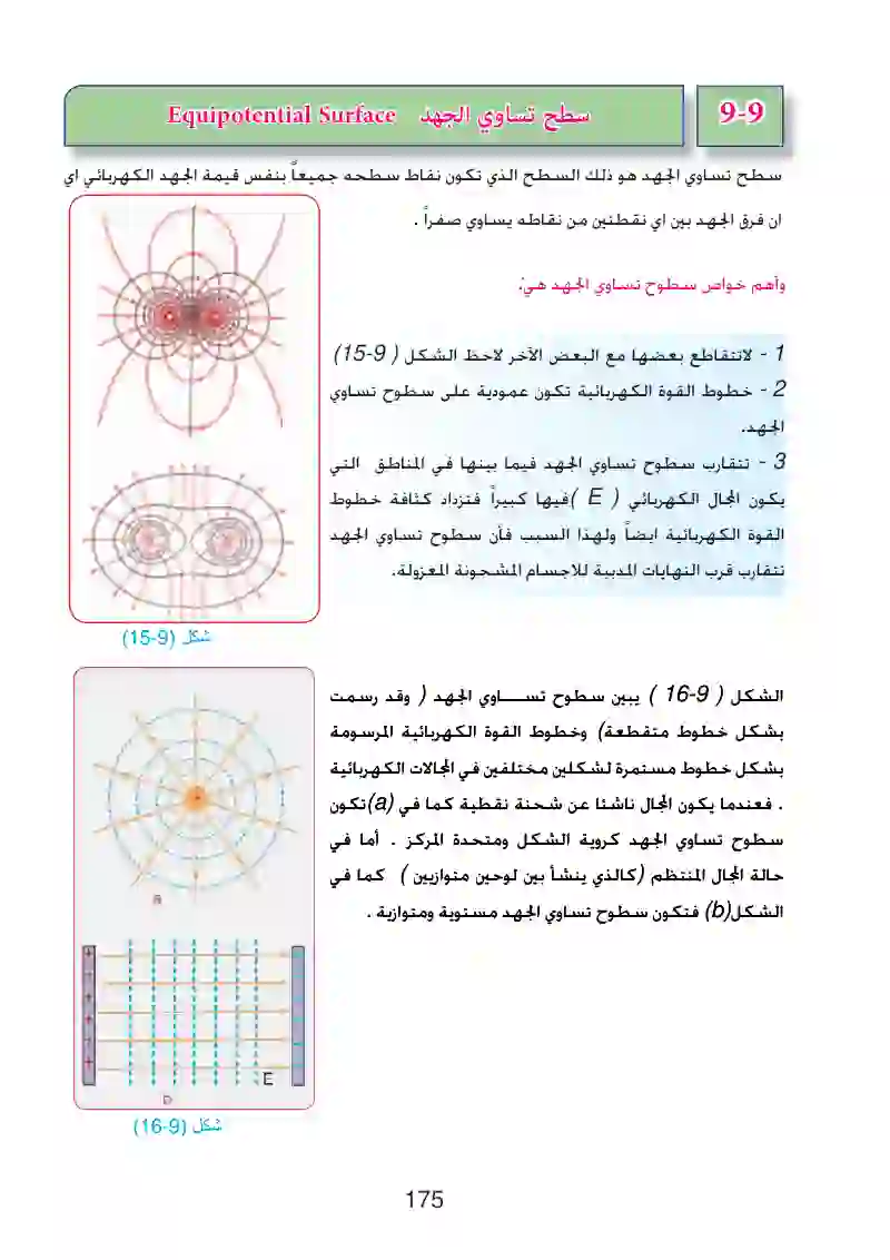 9-9: سطح تساوي الجهد