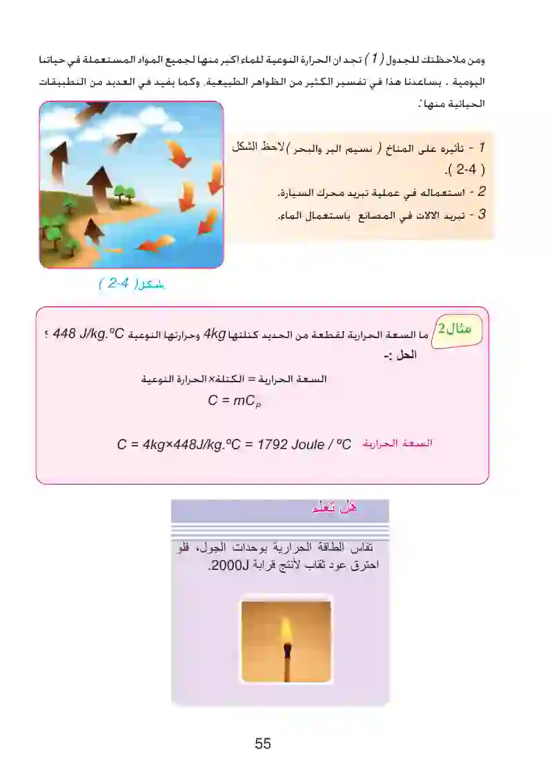 2-4: السعة الحرارية