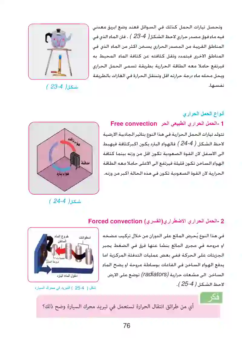 6-4: طرائق انتقال الحرارة