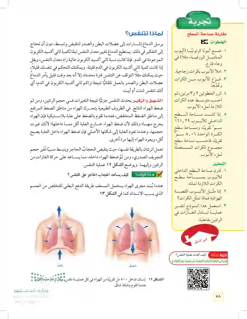 الدرس2: جهاز التنفس والإخراج
