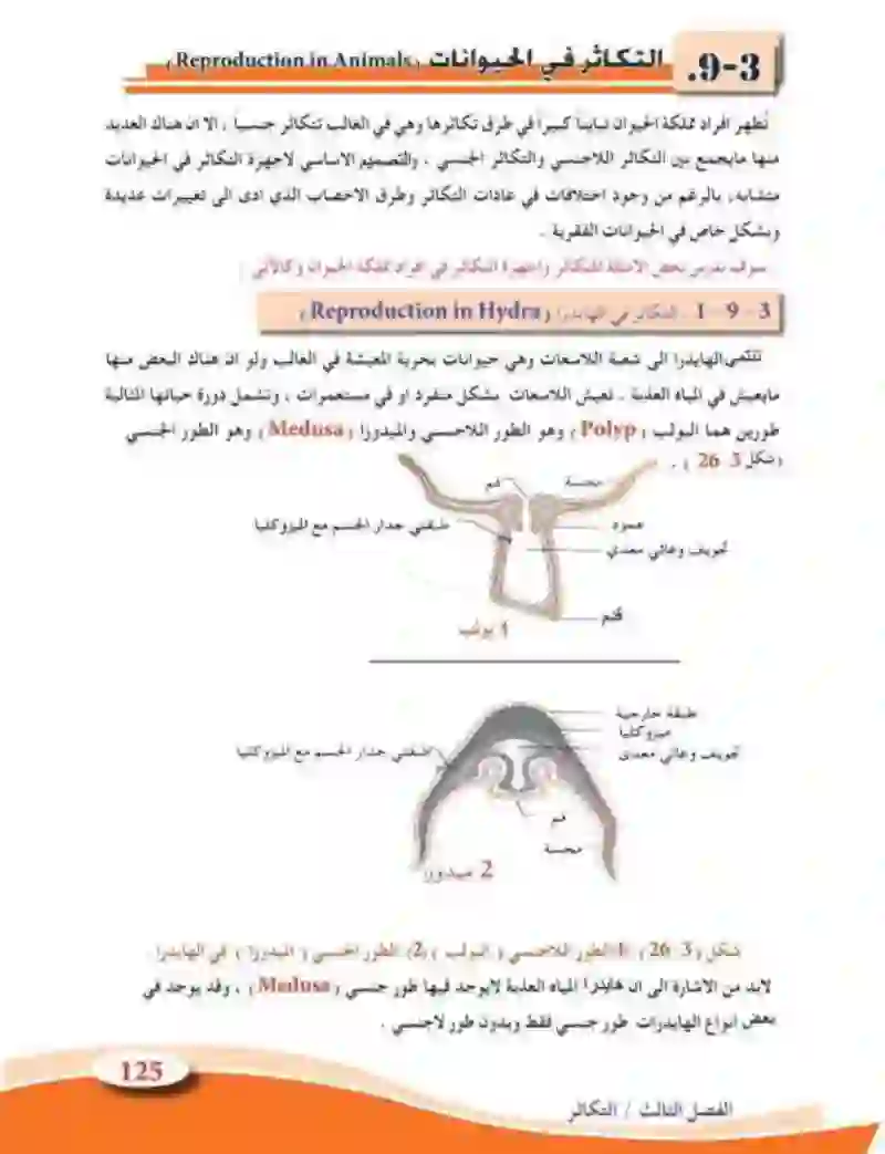 3-9 التكاثر في الحيوانات