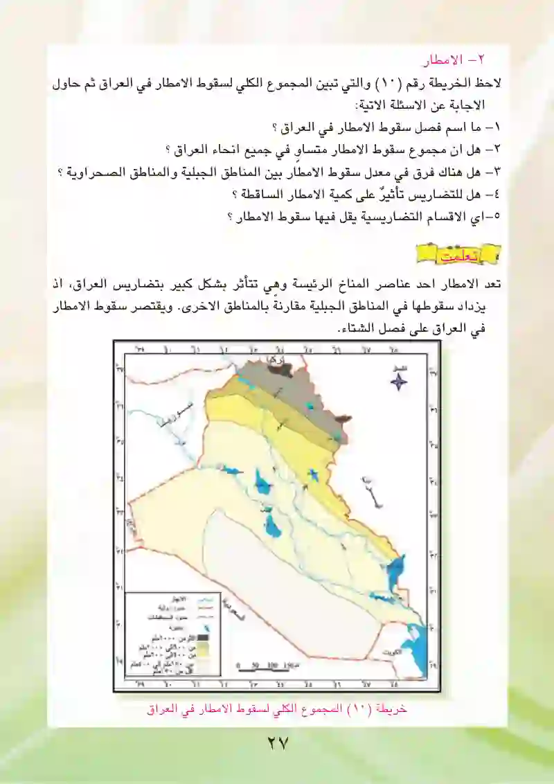 الفصل الثاني: جغرافية العراق