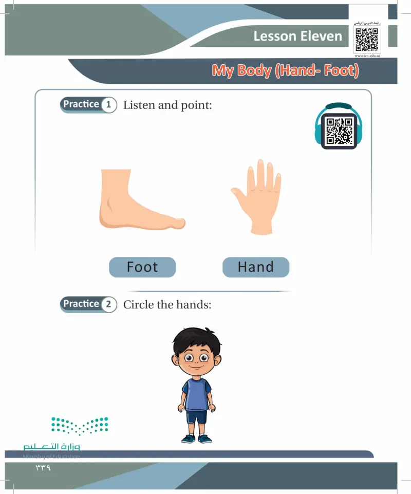 Lesson Eleven: My Body (Hand- Foot)