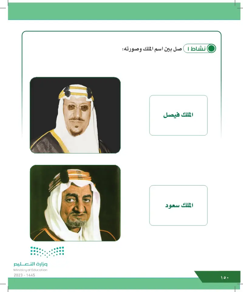 الدرس الثاني: ملوك المملكة العربية السعودية (الملك سعود - الملك فيصل)