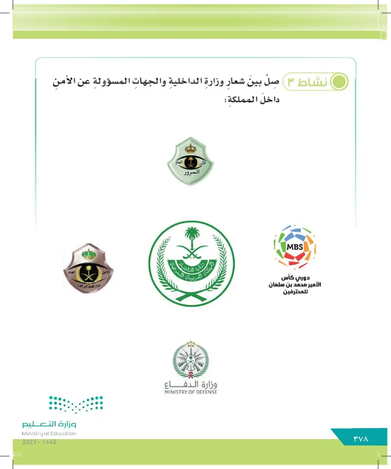الدرس الرابع عشر: خدمات المملكة العربية السعودية في مجال الأمن
