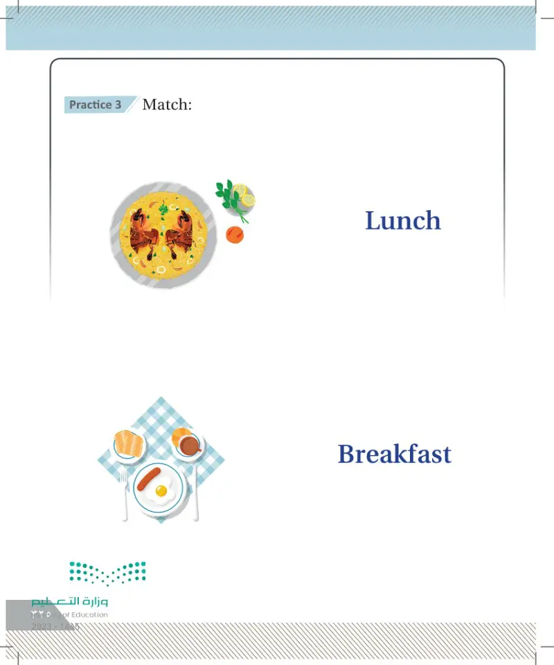 Lesson Seven: Daily activity (Breakfast - Lunch - Dinner)