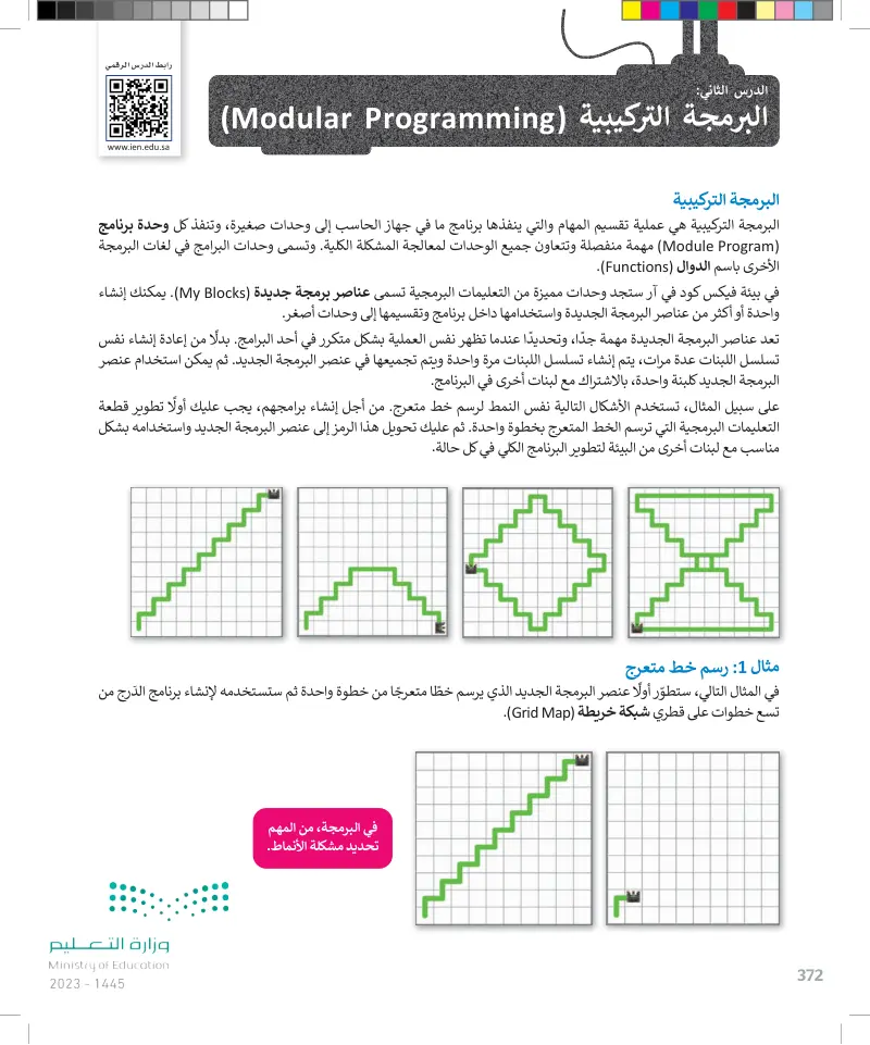 الدرس الثاني: البرمجة التركيبية (Modular Programming)