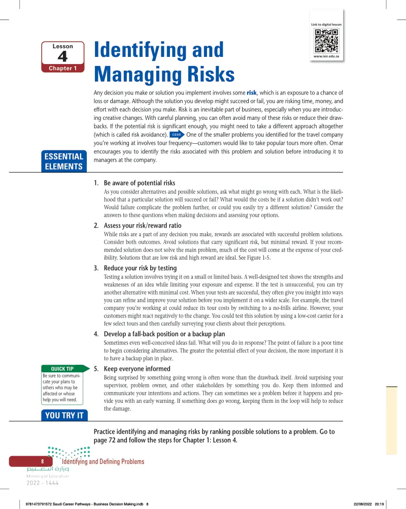 4: Identifying and Managing Risks