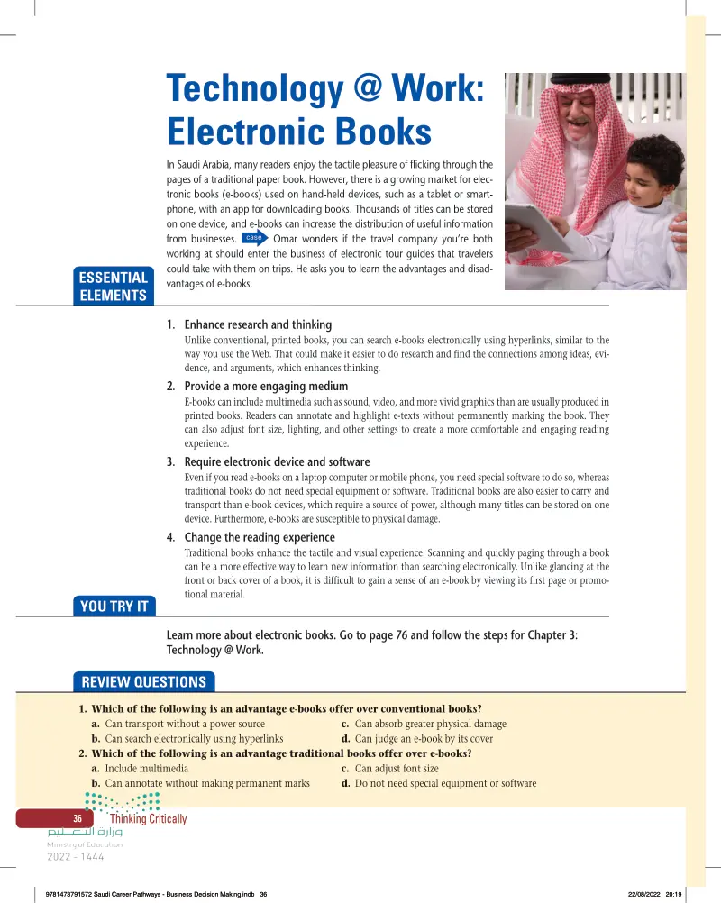 Technology @ Work: Electronic Books