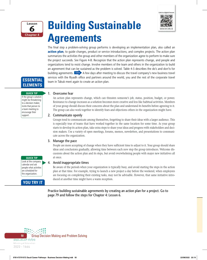 6: Building Sustainable  Agreements