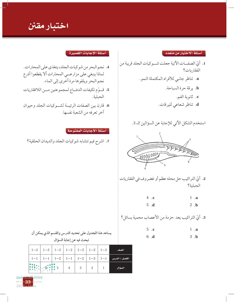 1-2 اللافقاريات الحبلية